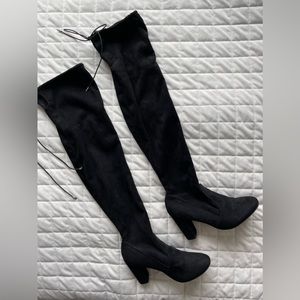Size 8 Chinese Laundry Over The Knee Black Boots